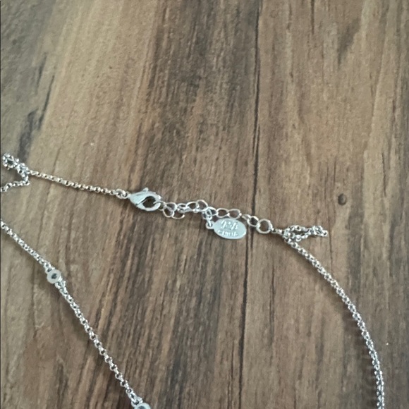 RIVKA FREIDMAN Rhodium Plated CZ Disc Necklace - Picture 7 of 9